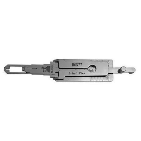 Original Lishi ORIGINAL LISHI: HON77 2-In-1 Pick - Door / Trunk - AG OLS-HON77-IGN-AG